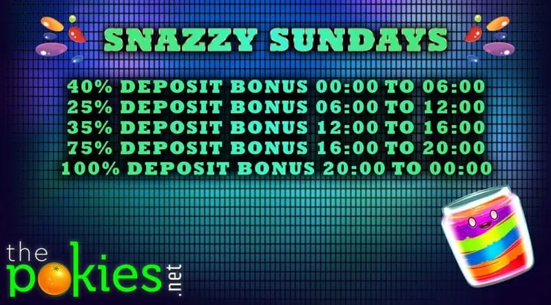 sunday bonus like a part of daily bonuses offers